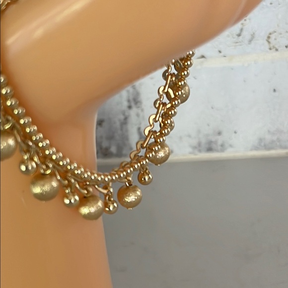 Talbots Gold Beaded Charm Bracelet  Excellent Condition Perfect - Picture 4 of 7